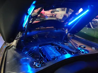 C8 Corvette, Complete Engine Bay RGB LED Lighting Kit with Controller